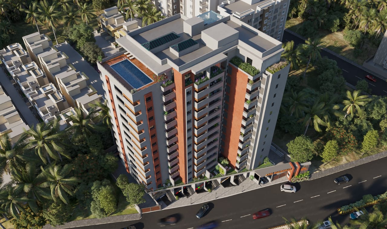 Project image 1 showing modern architecture with greenery